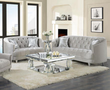  Avonlea - Upholstered Sloped Arm Sofa Set Velvet