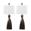 Curvo - 30" Polyresin Table Lamp (Set of 2) - Beige Linen