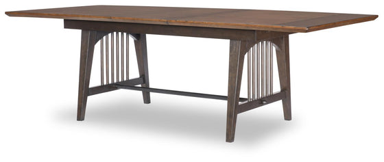 Fenmore - Trestle Dining Table - Mocha And Distressed Cherry