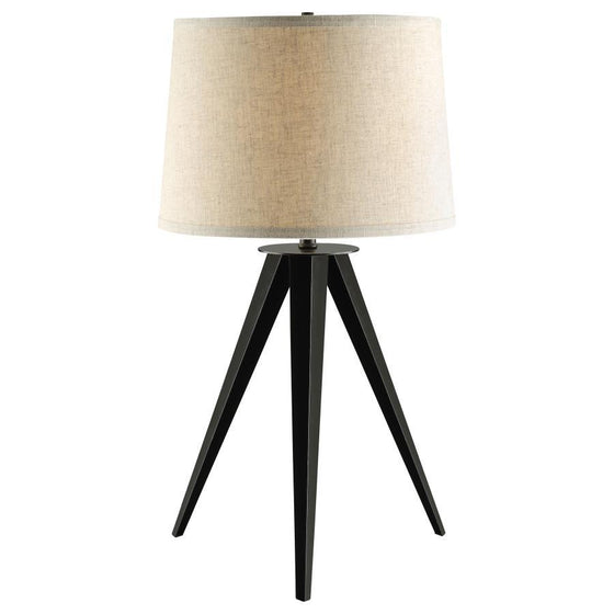 Sabat - Empire Shade Tripod Beside Table Lamp - Black