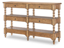  Vintage Market - Turned Leg Console Storage Table 4 Drawer