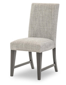  Hidden Canyon - Upholstered Side Chair - Dark Oak / Natural White