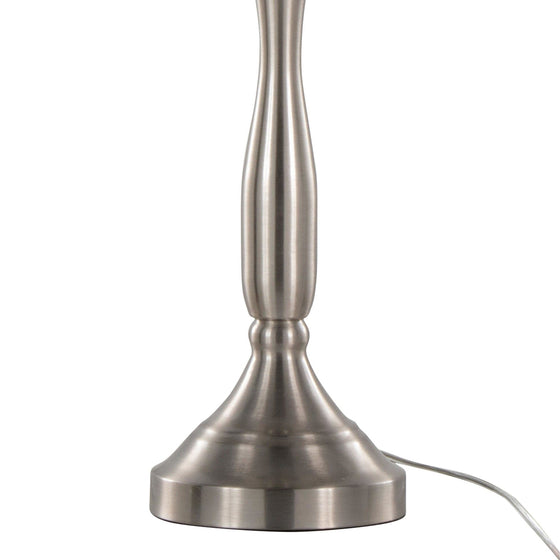 Sawyer - 25" Metal Table Lamp With USB (Set of 2) - White