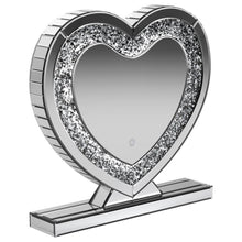  Euston - Heart Shaped Vanity Mirror - Silver