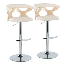  Gardenia - Adjustable Barstool (Set of 2) - Beige And Natural