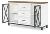 Hidden Canyon - Credenza - Dark Oak / Natural White