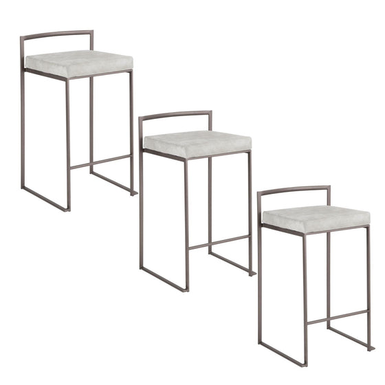 Fuji - Stackable Counter Stool Set