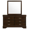 Louis Philippe - 6-drawer Dresser With Mirror