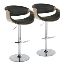  Symphony - Adjustable Barstool (Set of 2) - Chrome Base