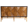 Zira - Wood Parquet Storage Accent Cabinet