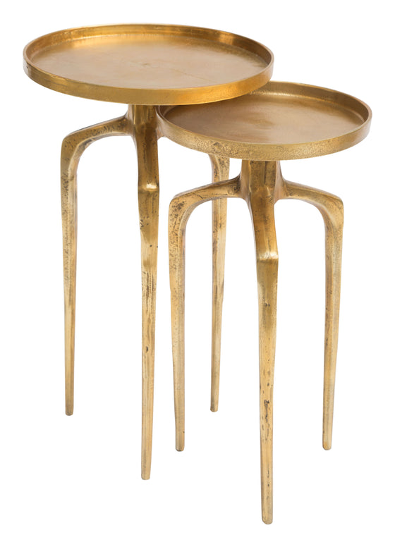 Como - Accent Tables (Set of 2) - Antique Gold