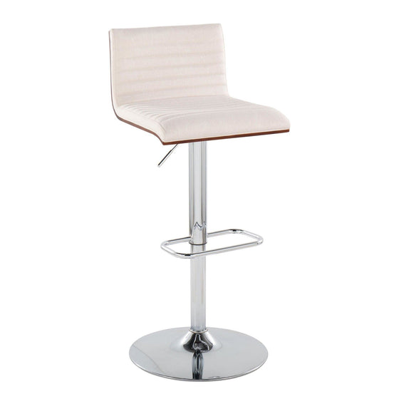 Mason - Adjustable Barstool (Set of 2) - White Cream