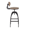 Dakota - Mid-back Adjustable Barstool - Light Gray