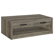  Felix - 2-Drawer Engineered Wood Coffee Table - Gray Driftwood