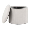 Lindsey - Storage Ottoman - Beige