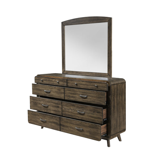 Rex  - Dresser & Mirror - Brown