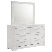  Ives - 6-Drawer Dresser And Mirror - White High Gloss