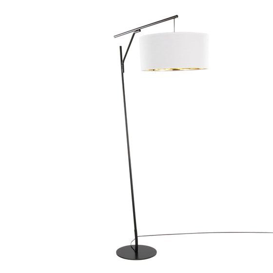 Daniella - Salon 70" Floor Lamp - Black Metal