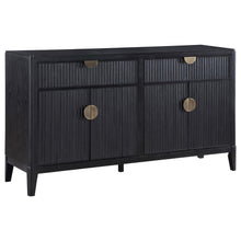  Brookmead - 4 Door Sideboard Buffet Storage Cabinet - Black