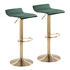 Ale - Adjustable Barstool (Set of 2) - Gold Base