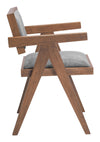 Delhi - Dining Chair (Set of 2) - Gray & Walnut