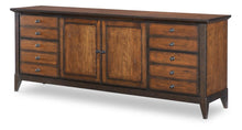  Fenmore - Media Console - Mocha And Distressed Cherry