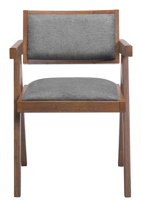 Delhi - Dining Chair (Set of 2) - Gray & Walnut