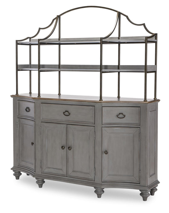 Kingston - Metal Hutch - Sandalwood Brown / Tweed Gray