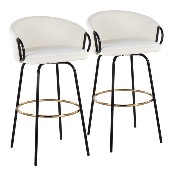 Claire - 30" Fixed-Height Barstool (Set of 2)