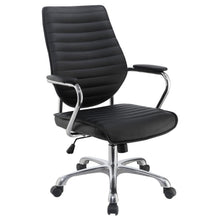  Chase - Upholstered Adjustable Home Office Desk Chair - Black