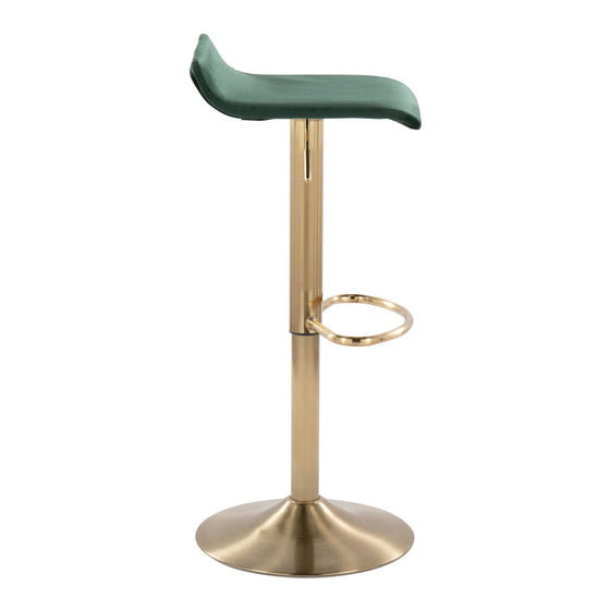 Ale - Adjustable Barstool (Set of 2) - Gold Base