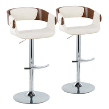  Elisa - Adjustable Barstool (Set of 2) - Chrome Base