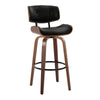 Lombardi - 30" Fixed-Height Barstool (Set of 2) - Walnut Base