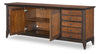 Fenmore - Media Console - Mocha And Distressed Cherry