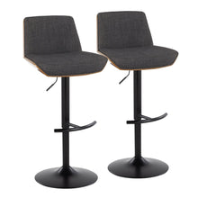  Corazza - Adjustable Barstool (Set of 2) - Black Base