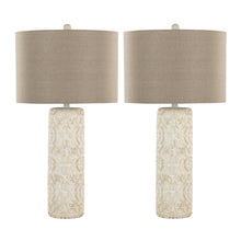  Charlotte - 30" Polyresin Table Lamp (Set of 2) - Beige