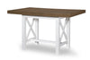 Beckett - Counter Height Table - Natural White With Dark Oak