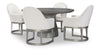 Terra Luna - Upholstered Host Chair - White Cloud & Nightfall