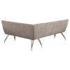 Dodson - Fabric Upholstered L-Shaped Nook Dining Bench