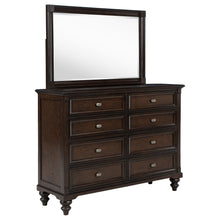  Andover - 8-Drawer Dresser And Mirror - Dark Oak