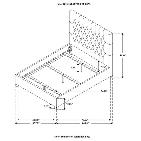 Chloe - Upholstered Panel Bed