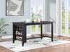 Elliston - Counter Height Dining Table - Dark Gray