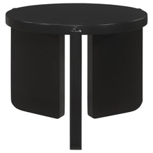  Cordova - Round Solid Wood End Table - Black