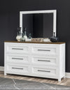 Beckett - Dresser - Natural White With Dark Oak