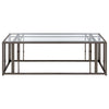 Adri - Rectangular Glass Top Coffee Table