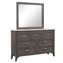  Lisbon - 2 Piece Dresser & Mirror Set - Gray