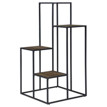  Rito - 4-Tier Multi-Display Shelf - Rustic Brown And Black