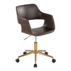 Margarite - Task Chair - Gold Metal