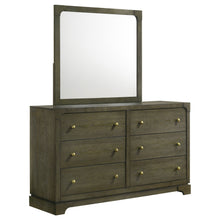  Gran Park - 6-Drawer Dresser And Mirror - Dark Cocoa