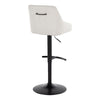 Gardenia - Adjustable Barstool - Chrome Base & Walnut Backrest